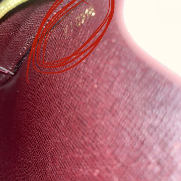 Louis Vuitton Bordeaux Taiga Leather Baikal Wristlet Pouch Clutch SLG - Picture 12 of 12